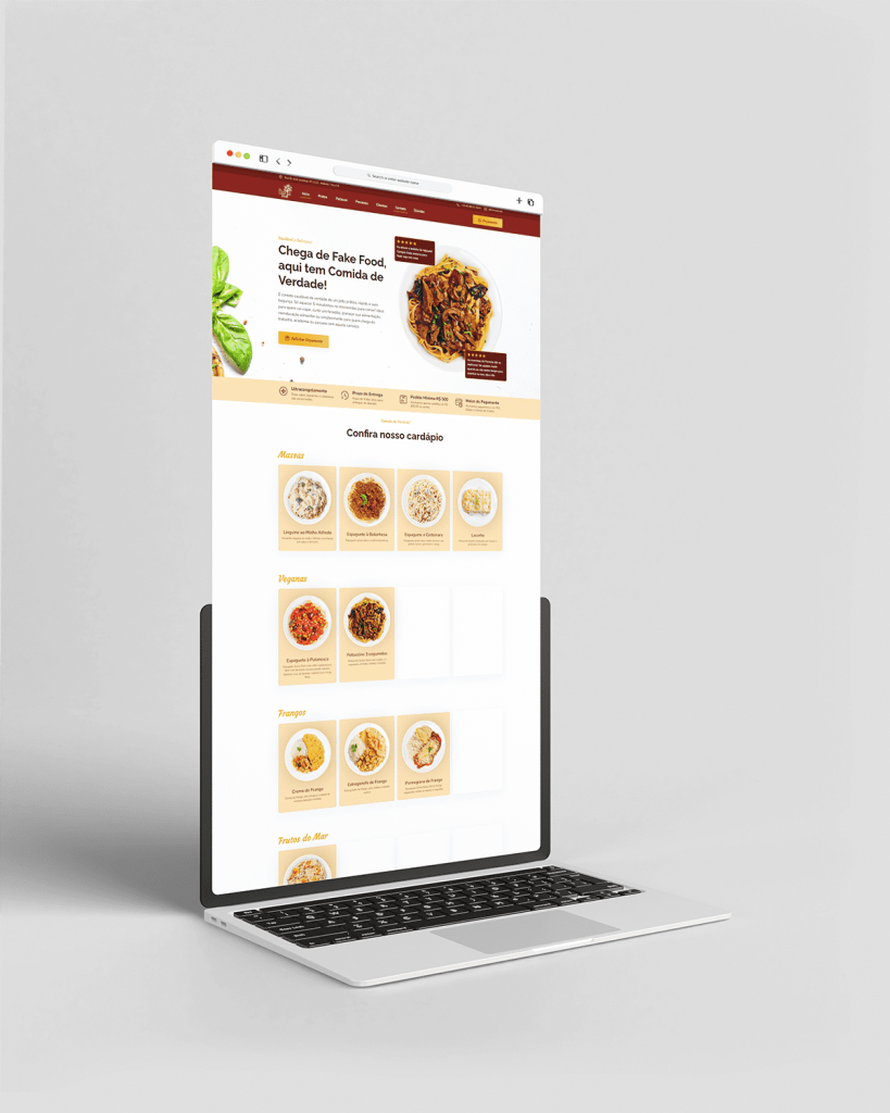 Landing Page Floresta Foods